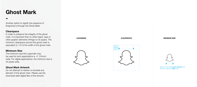 snapchat manual de marca